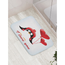 Balloons I Love You Bath Mat