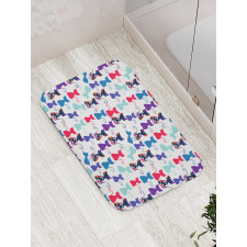 Baby Cats Flowers Colors Bath Mat