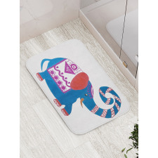 Elephant Nose Doodle Bath Mat