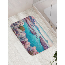 Vibrant Mediterranean Sea Bath Mat