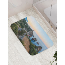 Tyrrhenian Sea Bay Sunset Bath Mat