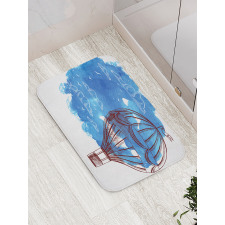 Bon Voyage Sky Cloud Balloon Bath Mat