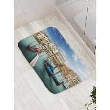 Gondolas Venetian Lagoon Bath Mat