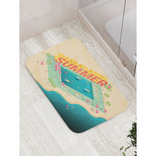 Summer Beach Ocean Fun Bath Mat