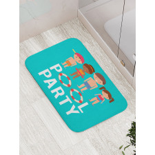 Happy Children Swimsuits Bath Mat