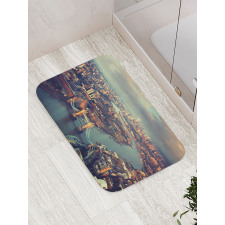 Thames River and Bridge Bath Mat