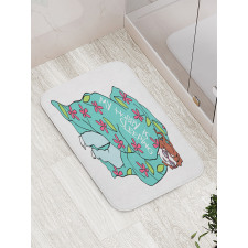 My Hobby is Sleeping Girl Bath Mat