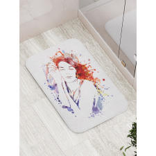 Beauty Sleeping Girl Bath Mat