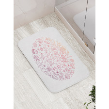 Round Order Sea Animals Bath Mat