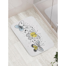 Winged Insects Bath Mat