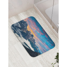 Alpine Clouds Foggy Bath Mat