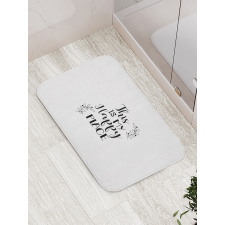 This is My Happy Place Text Bath Mat