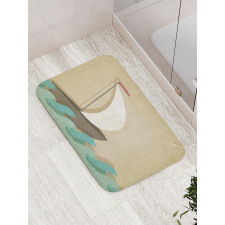 Seagulls Boating Marine Bath Mat