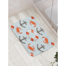 Life Rings Anchor Ropes Bath Mat