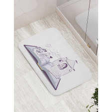 Knight Princess Fairytale Bath Mat