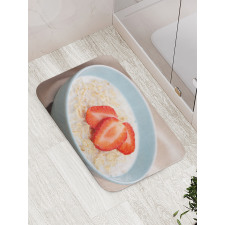 Fresh Strawberries Cereal Bath Mat