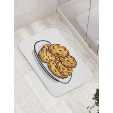 Homemade Cookies Graphic Bath Mat