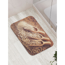 Oat Flakes Seeds and Bran Bath Mat