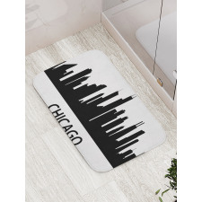 Chicago Line Silhouette Bath Mat