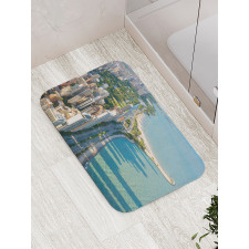 Aerial Vista Chicago City Bath Mat