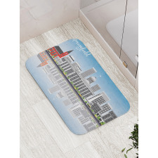 Modern Springfield Skyline Bath Mat