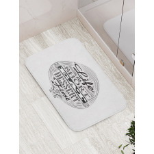 Retro Eat Dessert on Spoon Bath Mat