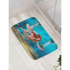 Magic Aqua Sea Lily Bath Mat