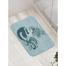 Sleeping Mermaid Bath Mat