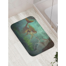 Mermaid with Seahorse Bath Mat