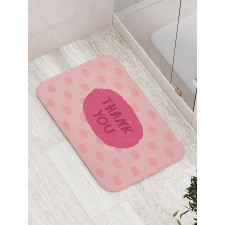 Thank You Wording Bath Mat