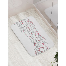 Branches of Winter Berry Bath Mat