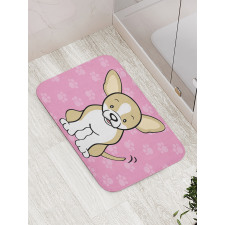 Cartoon of Dog Bath Mat