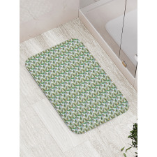 Leaves Bird of Paradise Flower Bath Mat