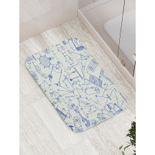 Technical Formulas Notebook Bath Mat