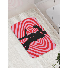 Couple on Whirlpool Heart Bath Mat