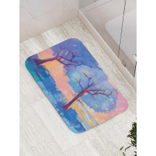 Abstract Nature Trees Bath Mat