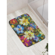 Flower Field Painting Bath Mat