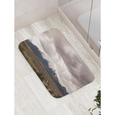 Mountains Colorado Gloomy Bath Mat