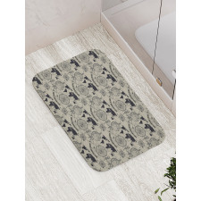 Vintage Adventure Art Bath Mat