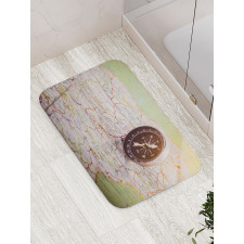 Navigate Equipment on Map Bath Mat