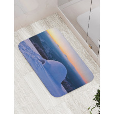 Huge Snowy Hut Bath Mat