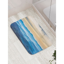 Blue Sea Cream Sky Bath Mat