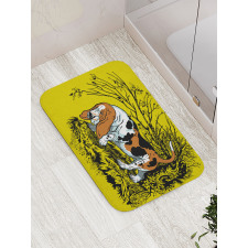 Hunting Dog Woods Bath Mat