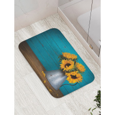 Flowers in Antique Vase Bath Mat