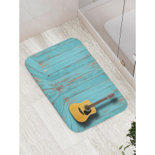 Guitar and Vintage Wall Bath Mat