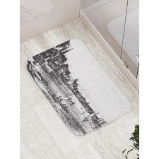 Vintage Cityscape of Istria Bath Mat