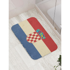 Vintage Look National Flag Bath Mat