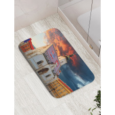 Building in Zagreb Bath Mat