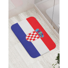 Simple Design Flag Print Bath Mat