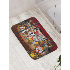 Circus Show Horses Bath Mat